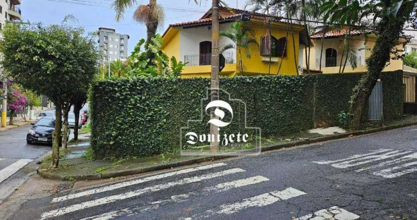 Sobrado com 3 dormitórios para alugar, 183 m² por R$ 6.186,40/mês - Jardim Bela Vista - Santo André/SP