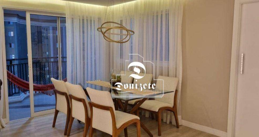 Apartamento com 3 dormitórios à venda, 118 m² por R$ 1.170.000,00 - Vila Valparaíso - Santo André/SP