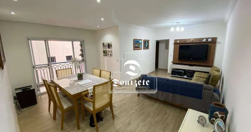 Apartamento com 3 dormitórios, 105 m² - venda por R$ 795.000,00 ou aluguel por R$ 4.702,00/mês - Campestre - Santo André/SP