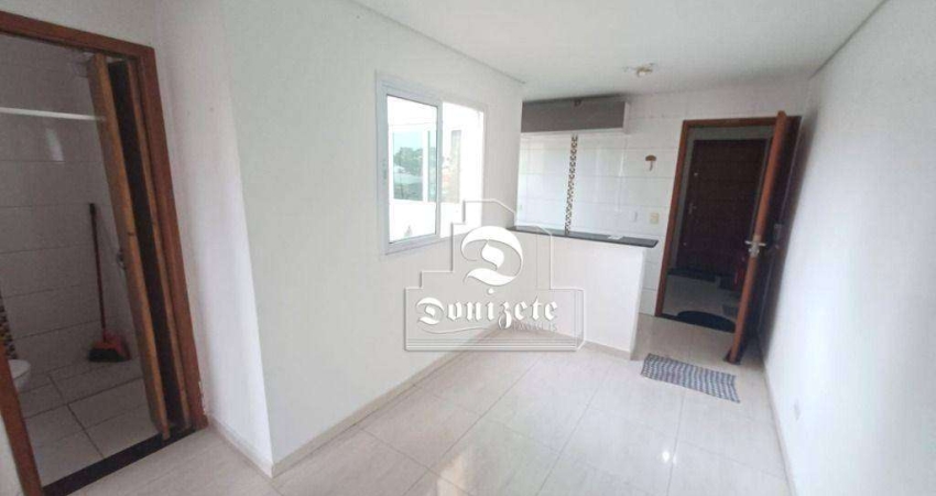 Cobertura com 2 dormitórios, 80 m² - venda por R$ 330.000,00 ou aluguel por R$ 1.975,08/mês - Vila Alzira - Santo André/SP