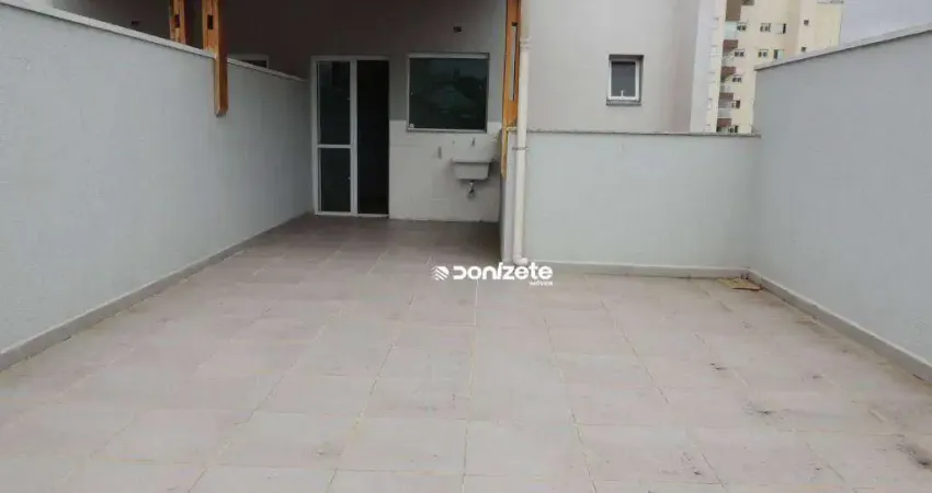 Cobertura com 2 dormitórios à venda, 100 m² por r$ 425.000,00 - vila camilópolis - santo andré/sp