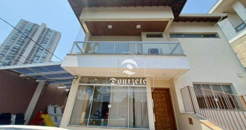 Sobrado com 4 dormitórios, 399 m² - venda por R$ 3.500.000,00 ou aluguel por R$ 10.100,00/mês - Campestre - Santo André/SP