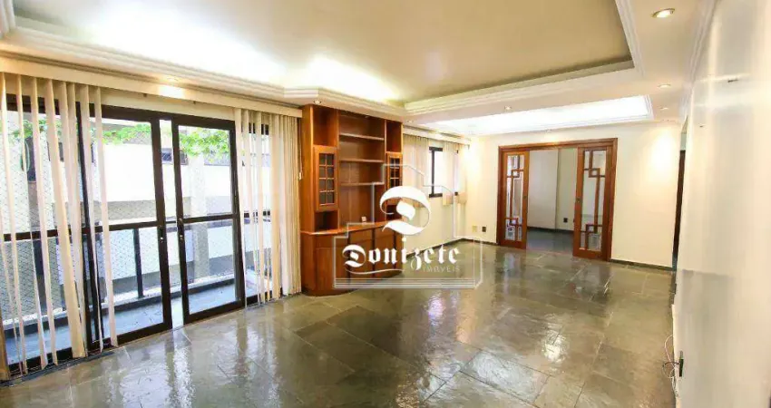 Apartamento com 3 dormitórios para alugar, 134 m² por R$ 5.976,00/mês - Jardim Bela Vista - Santo André/SP