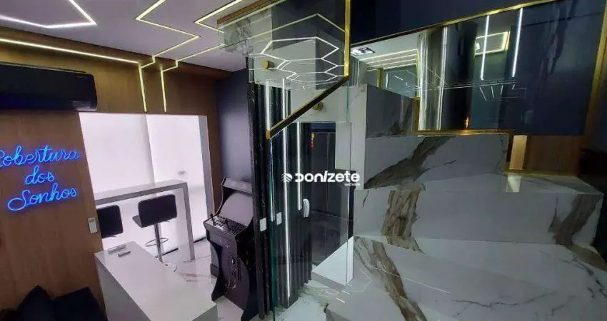 Cobertura com 2 dormitórios à venda, 80 m² por r$ 690.000,00 - santa maria - santo andré/sp