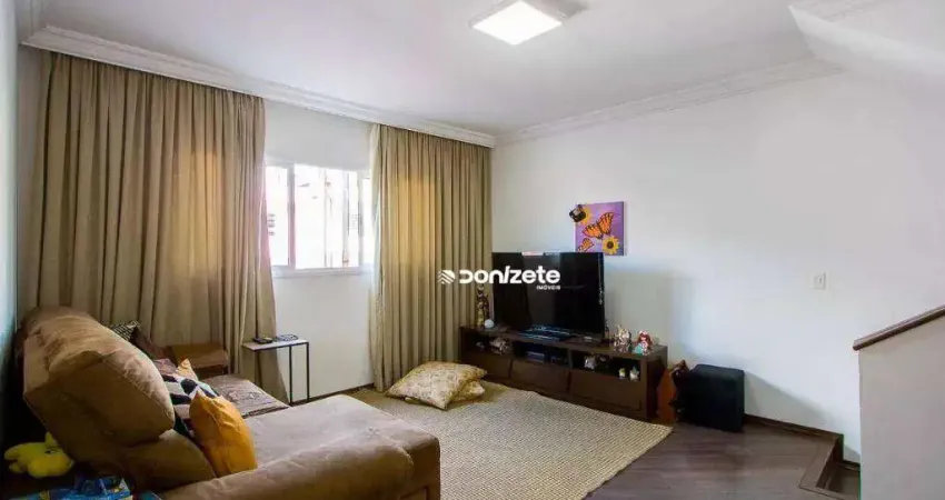 Sobrado com 3 dormitórios à venda, 125 m² por r$ 680.000,00 - campestre - santo andré/sp