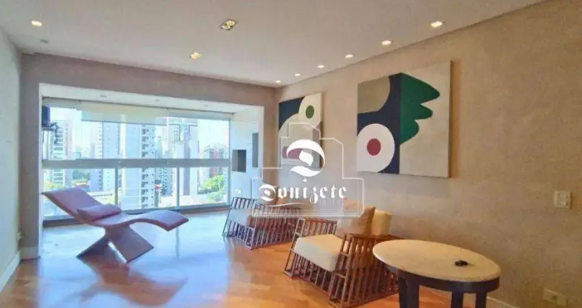 Apartamento com 3 quartos sendo 2 suites e 3 vagas para locação - 122 m² -Bairro Jardim  - S.André