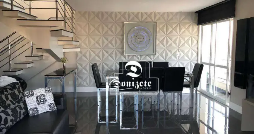 Cobertura com 3 dormitórios para alugar, 250 m² por R$ 12.500,00/mês - Vila Gilda - Santo André/SP