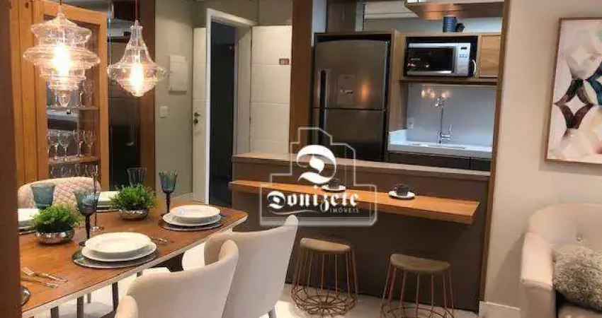 Apartamento com 2 dormitórios para alugar, 65 m² por R$ 4.405,00/mês - Jardim - Santo André/SP