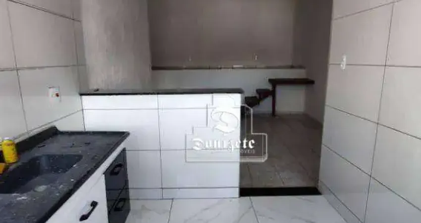 Casa com 1 dormitório para alugar, 30 m² por R$ 960,00/mês - Jardim Cristiane - Santo André/SP