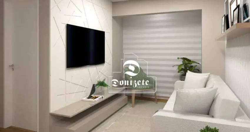 Apartamento com 2 dormitórios à venda, 51 m² por R$ 435.000,00 - Vila Floresta - Santo André/SP