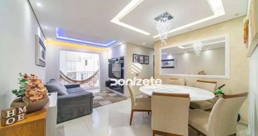 Apartamento com 3 dormitórios à venda, 67 m² por r$ 449.999,99 - vila homero thon - santo andré/sp