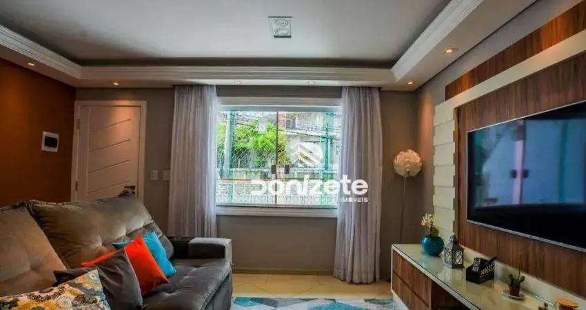 Sobrado com 3 dormitórios à venda, 168 m² por r$ 925.000,00 - vila scarpelli - santo andré/sp