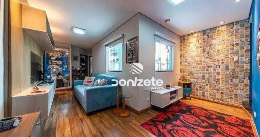 Cobertura com 2 dormitórios à venda, 92 m² por r$ 430.000,00 - vila pires - santo andré/sp