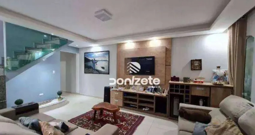 Sobrado com 3 dormitórios à venda, 257 m² por r$ 689.900,00 - parque marajoara - santo andré/sp