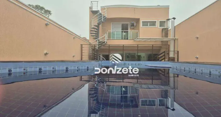 Sobrado com 4 dormitórios para alugar, 640 m² por r$ 16.668,20/mês - santa maria - são caetano do sul/sp