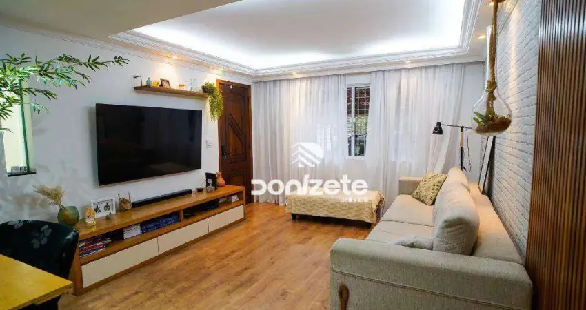 Sobrado à venda, 135 m² por r$ 720.000,00 - jardim bela vista - santo andré/sp