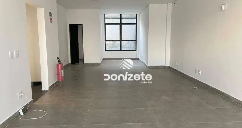 Salão para alugar, 75 m² por r$ 5.095,00/mês - jardim bela vista - santo andré/sp