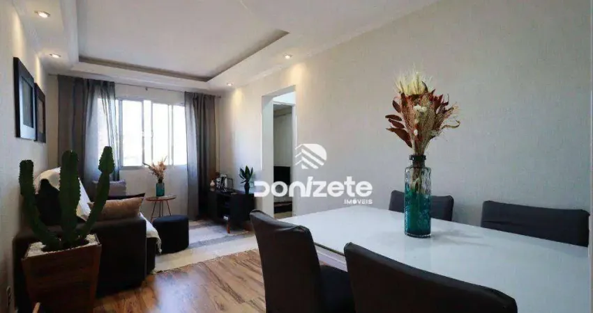 Apartamento, 57 m² - venda por r$ 530.000,00 ou aluguel por r$ 5.580,96/mês - vila valparaíso - santo andré/sp