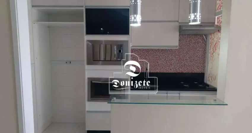 Apartamento com 2 dormitórios para alugar, 64 m² por r$ 3.300,00/mês - jardim - santo andré/sp