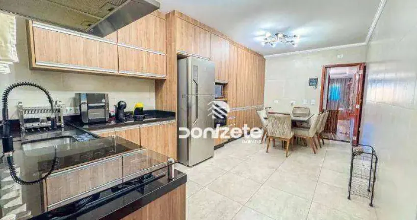 Sobrado com 3 dormitórios à venda, 133 m² por r$ 700.000,00 - jardim santo antônio - santo andré/sp