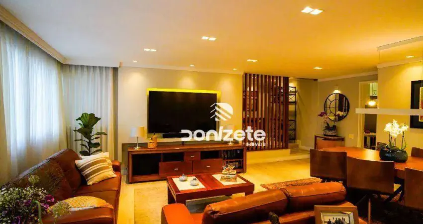 Apartamento com 3 dormitórios à venda, 130 m² por r$ 897.000,00 - jardim - santo andré/sp