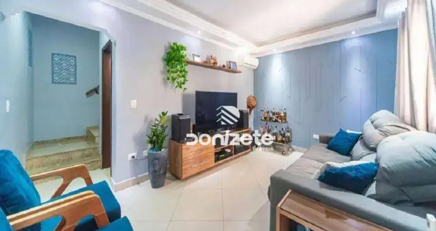 Sobrado com 3 dormitórios à venda, 139 m² por r$ 760.000,00 - vila pires - santo andré/sp