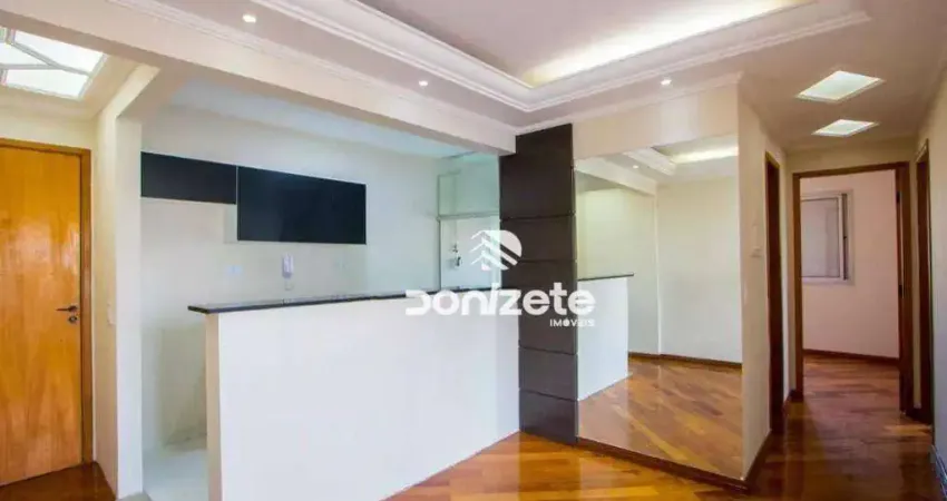 Apartamento com 2 dormitórios para alugar, 59 m² por r$ 3.095,00/mês - vila valparaíso - santo andré/sp