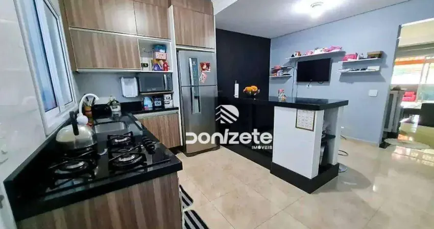Sobrado com 3 dormitórios à venda, 170 m² por r$ 665.000,00 - vila bela vista - santo andré/sp