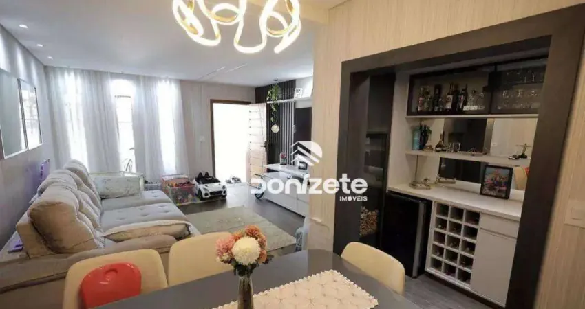 Sobrado com 3 dormitórios à venda, 139 m² por r$ 920.000,00 - campestre - santo andré/sp