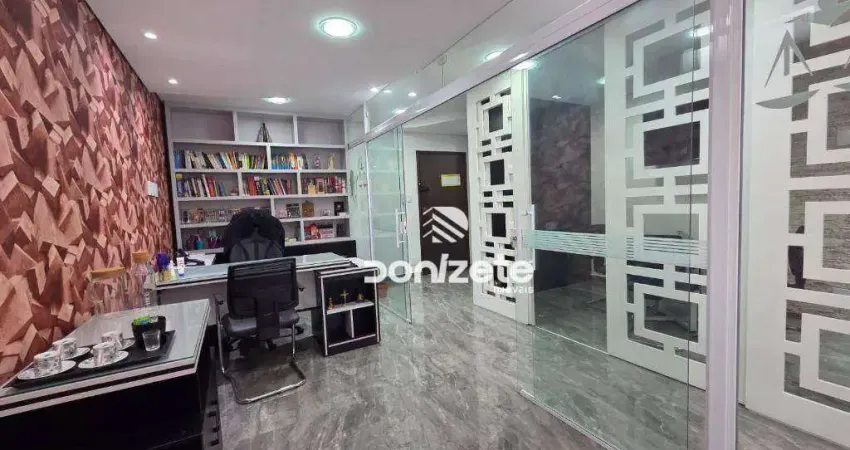 Sala, 48 m² - venda por r$ 470.000,00 ou aluguel por r$ 2.194,00/mês - centro - santo andré/sp