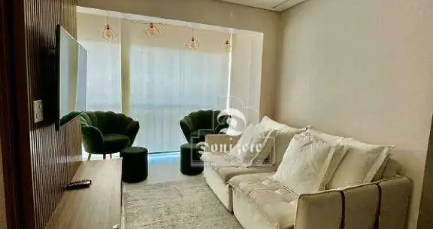 Apartamento com 3 dormitórios para alugar, 85 m² por r$ 6.650,00/mês - jardim - santo andré/sp