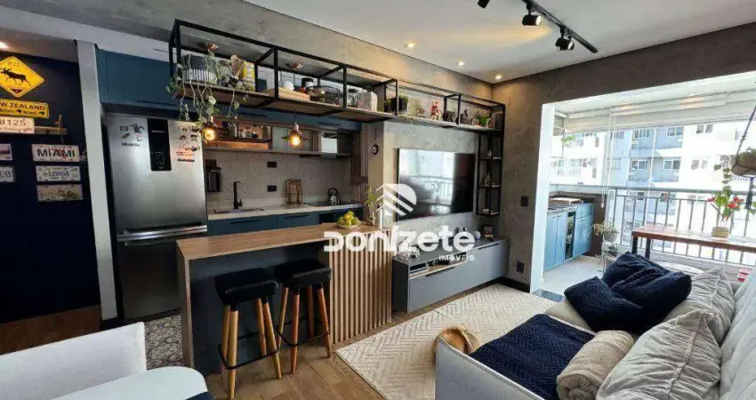 Apartamento com 2 dormitórios à venda, 63 m² por r$ 699.000,00 - centro - santo andré/sp