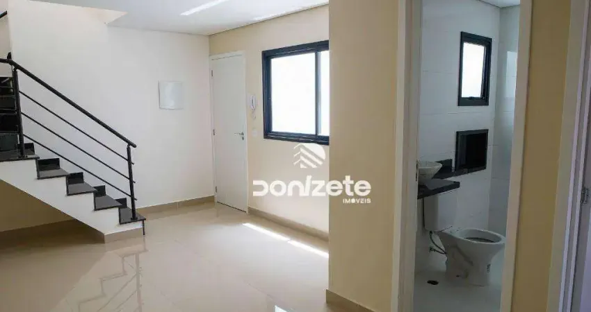 Cobertura com 2 dormitórios à venda, 84 m² por r$ 510.000,00 - vila gilda - santo andré/sp