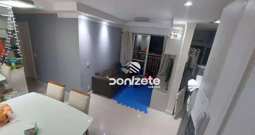 Apartamento com 2 dormitórios à venda, 52 m² por r$ 380.000,00 - vila alzira - santo andré/sp