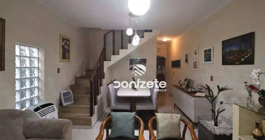 Sobrado com 3 dormitórios à venda, 180 m² por r$ 590.000,00 - vila humaitá - santo andré/sp