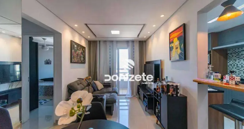 Apartamento com 2 dormitórios à venda, 50 m² por r$ 375.000,00 - vila homero thon - santo andré/sp