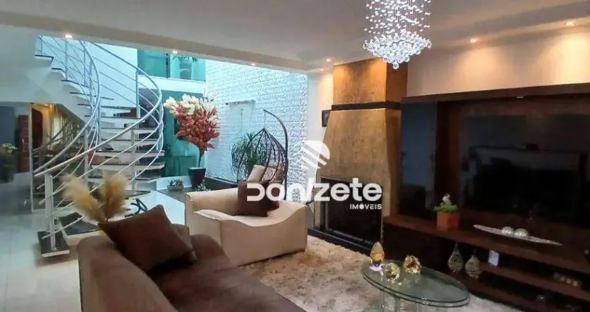 Sobrado com 3 dormitórios à venda, 294 m² por r$ 975.000,00 - vila linda - santo andré/sp