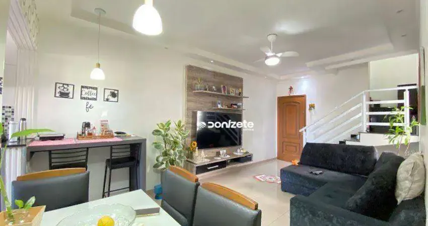 Cobertura com 3 dormitórios à venda, 140 m² por r$ 650.000,00 - vila alzira - santo andré/sp