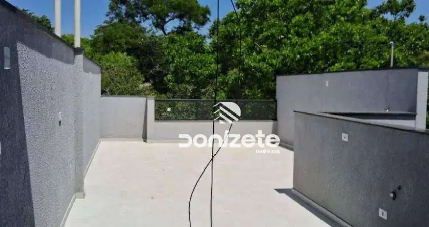 Cobertura com 2 dormitórios para alugar, 104 m² por r$ 3.137,41/mês - parque oratório - santo andré/sp