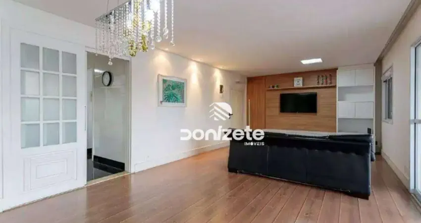 Apartamento com 3 dormitórios, 135 m² - venda por r$ 2.500.000,00 ou aluguel por r$ 10.960,79/mês - jardim - santo andré/sp