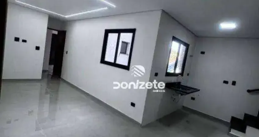 Cobertura com 2 dormitórios à venda, 108 m² por r$ 425.000,00 - jardim silvana - santo andré/sp
