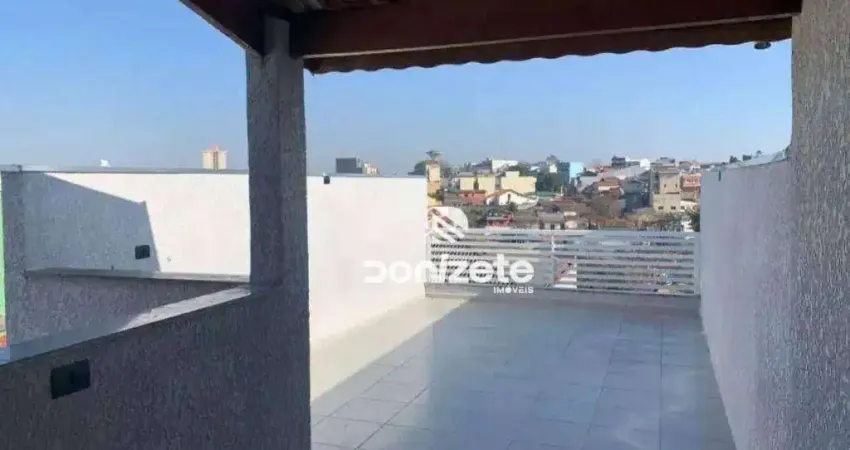 Cobertura com 2 dormitórios à venda, 86 m² por r$ 380.000,00 - parque das nações - santo andré/sp