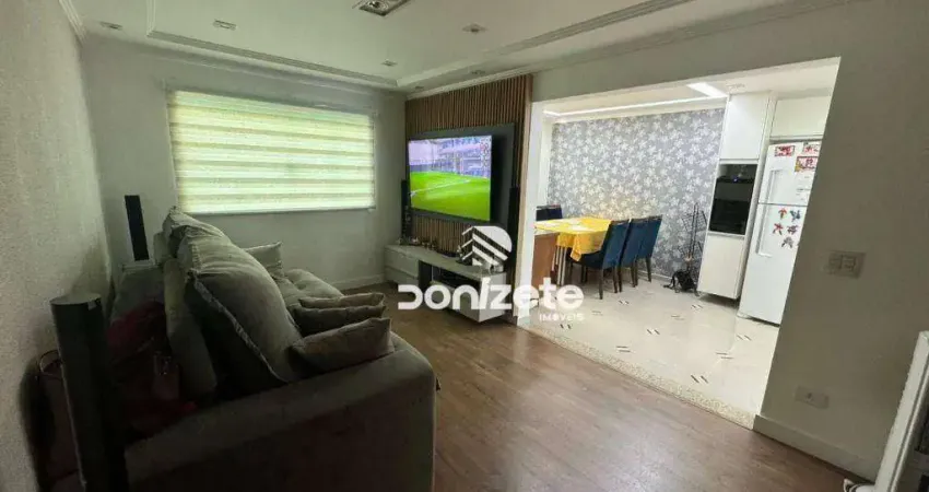 Sobrado com 3 dormitórios à venda, 137 m² por r$ 790.000,00 - jardim santo antônio - santo andré/sp