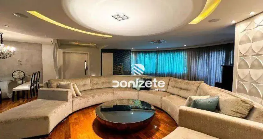 Apartamento com 3 dormitórios à venda, 216 m² por r$ 2.330.000,00 - vila bastos - santo andré/sp