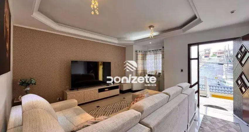 Sobrado com 4 dormitórios à venda, 235 m² por r$ 810.000,00 - jardim las vegas - santo andré/sp