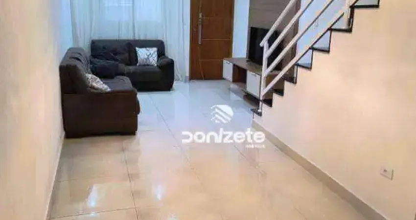 Sobrado com 3 dormitórios, 127 m² - venda por r$ 900.000,00 ou aluguel por r$ 4.050,00/mês - vila pires - santo andré/sp