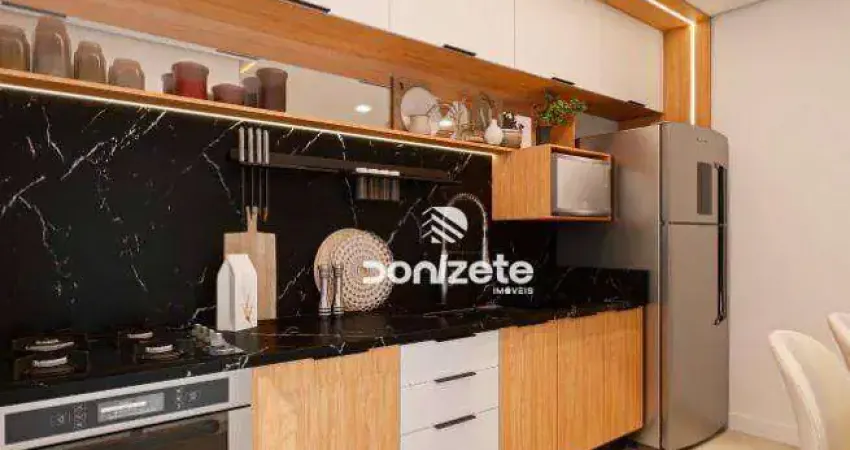 Apartamento garden com 2 dormitórios à venda, 55 m² por r$ 609.999,00 - campestre - santo andré/sp