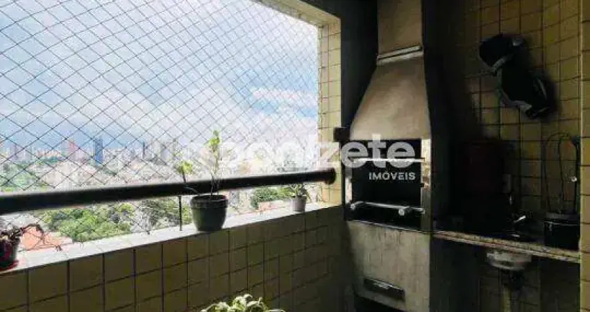 Apartamento 3 quartos mobiliado no Jardim, Santo André – 2 vagas, varanda gourmet