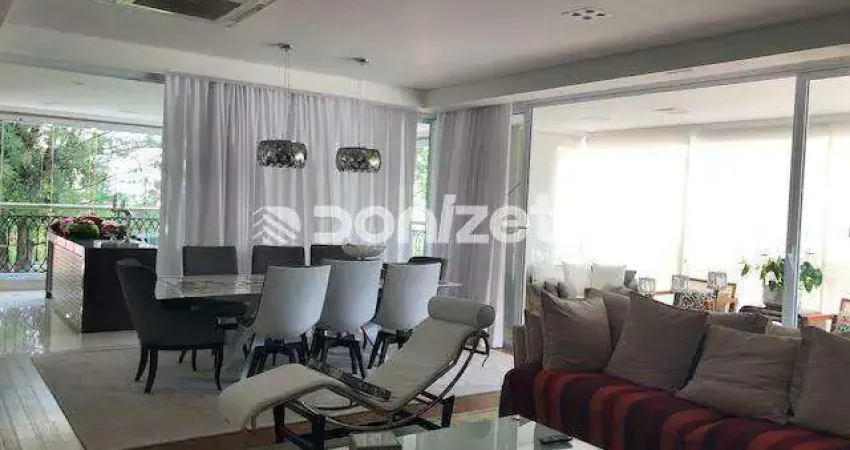 Apartamento de alto padrão em Santo André (Jardim) – 4 suítes, 5 vagas, frente