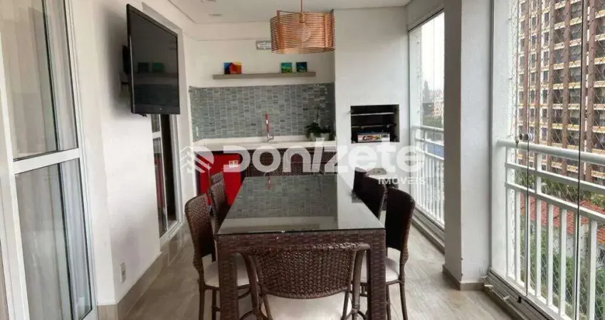 Apartamento 3 suítes, 3 vagas, mobiliado, Centro de Santo André — Financiamento Aceito